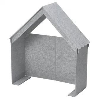 IKEA SLÄKT Accesoriu pentru pat, forma de casuta/gri
