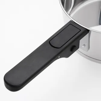 IKEA SLÄTROCKA Set vase cu maner detasabil, cratita inox
