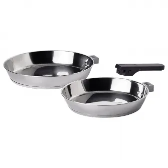 IKEA SLÄTROCKA Set vase cu maner detasabil, tigaie inox