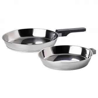 IKEA SLÄTROCKA Set vase cu maner detasabil, tigaie inox