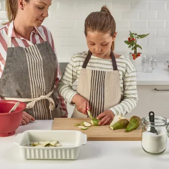 IKEA SMÅBIT Set cutite, 2piese, turcoaz deschis/rosu deschis