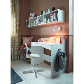 IKEA SMÅGÖRA Birou, alb, 93x51 cm