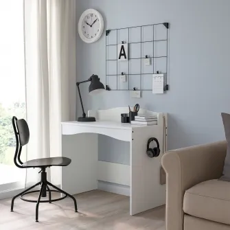 IKEA SMÅGÖRA Birou, alb, 93x51 cm