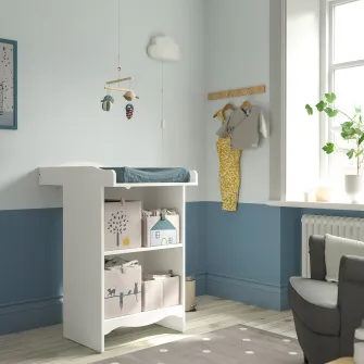 IKEA SMÅGÖRA Masa infasat/etajera, alb