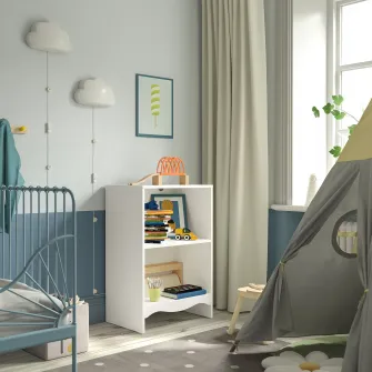 IKEA SMÅGÖRA Masa infasat/etajera, alb