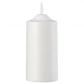 IKEA SMÅLOM Lumanare bloc LED, cu baterii alb, 14 cm