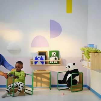 IKEA SMÅSKRAKE Scaun/masa multifunctionala copil, verde