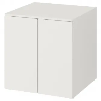 IKEA SMÅSTAD / PLATSA Corp, alb alb/cu 1 polita, 60x57x63 cm