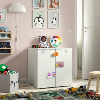 IKEA SMÅSTAD / PLATSA Corp, alb alb/cu 1 polita, 60x57x63 cm