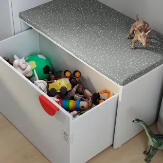 IKEA SMÅSTAD / PLATSA Ansamblu depozitare, alb alb/cu banca, 150x57x181 cm