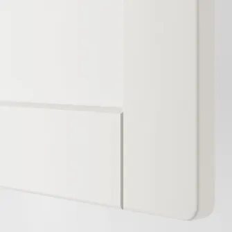 IKEA SMÅSTAD / PLATSA Ansamblu depozitare, alb cu cadru/cu banca, 150x57x181 cm