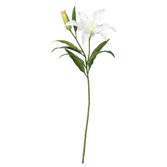 IKEA SMYCKA Floare artificiala, crin (Lilium)/alb, 85 cm