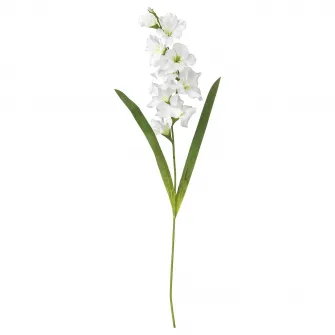 IKEA SMYCKA Floare artificiala, gladiola/alb, 100 cm