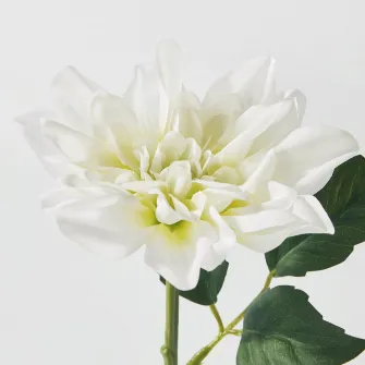 IKEA SMYCKA Floare artificiala, interior/exterior/Dalie alb, 30 cm