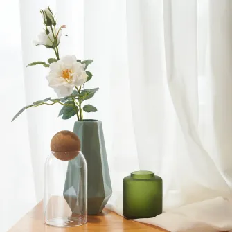 IKEA SMYCKA Floare artificiala, interior/exterior/Trandafir alb, 65 cm