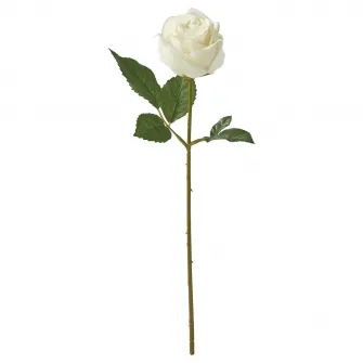 IKEA SMYCKA Floare artificiala, interior/exterior/trandafir alb, 40 cm