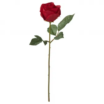 IKEA SMYCKA Floare artificiala, interior/exterior/trandafir rosu, 40 cm