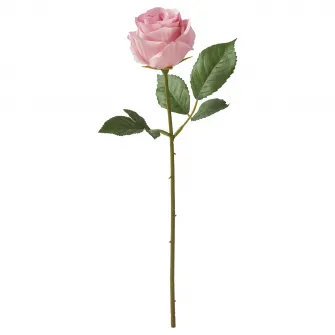 IKEA SMYCKA Floare artificiala, interior/exterior/trandafir roz, 40 cm