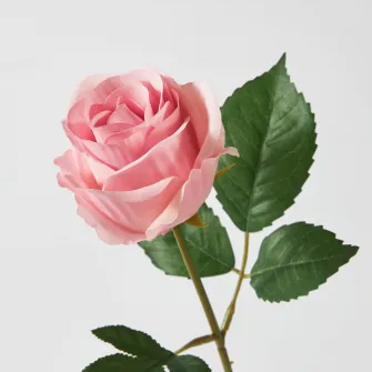 IKEA SMYCKA Floare artificiala, interior/exterior/trandafir roz, 40 cm