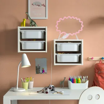 IKEA SNÖDJUP Decoratiune LED, bula de dialog alb/multicolor