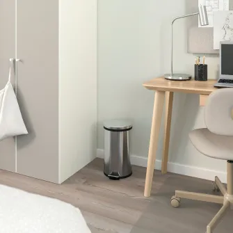 IKEA SNÖRPA Cos cu pedala, inox, 12 l
