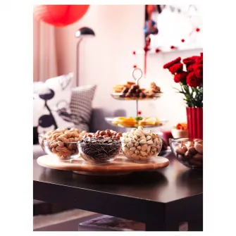 IKEA SNUDDA Platou rotativ, lemn masiv, 39 cm