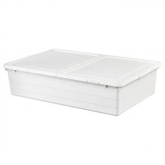 IKEA SOCKERBIT Cutie cu capac, alb, 50x77x19 cm