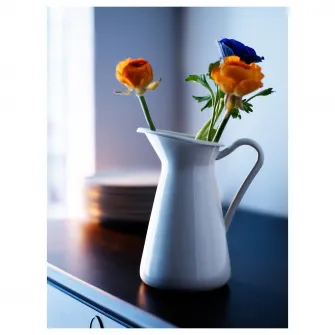 IKEA SOCKERÄRT Vaza/cana, alb, 16 cm