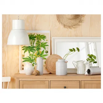 IKEA SOCKERÄRT Vaza/cana, alb, 16 cm