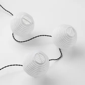 IKEA SOLARVET Ghirlanda luminoasa LED 24bec, exterior energie solara/minge alb