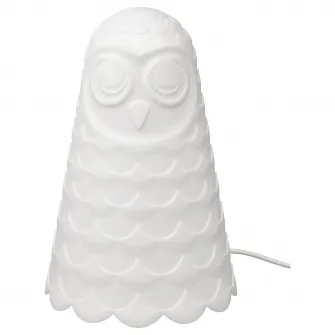 IKEA SOLBO Veioza LED, alb/bufnita, 23 cm