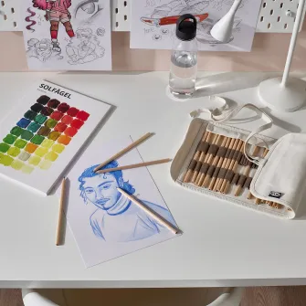 IKEA SOLFÅGEL Set de desen, 3 piese