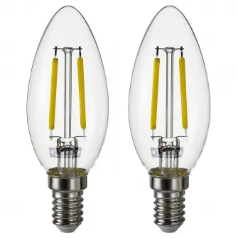 IKEA SOLHETTA Bec LED E14 250 lumeni, candelabru/transparent