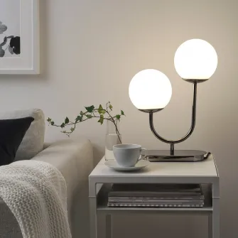 IKEA SOLHETTA Bec LED E14 806 lumeni, intensitate reglabila/glob opalin, 45 mm