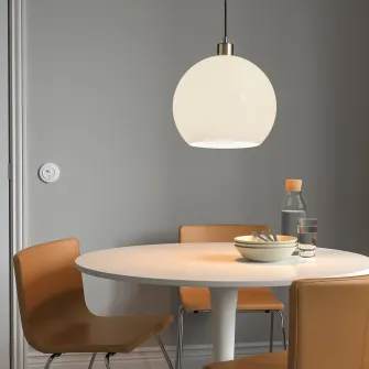 IKEA SOLHETTA Bec LED E27 470lm, glob opalin