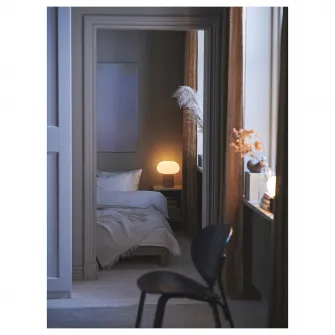 IKEA SOLHETTA Bec LED E27 470lm, glob opalin
