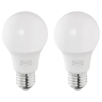 IKEA SOLHETTA Bec LED E27 806 lm, glb opalin, 4000 K