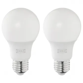 IKEA SOLHETTA Bec LED E27 806 lumeni, intensitate reglabila/glob opalin