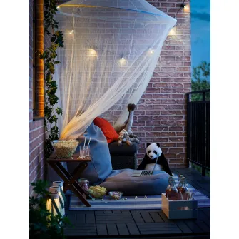 IKEA SOLIG Plasa, alb, 150 cm