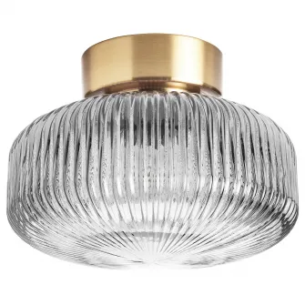 IKEA SOLKLINT Plafoniera, alama/sticla transparenta gri, 27 cm