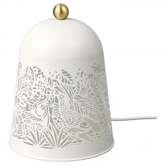 IKEA SOLSKUR Veioza LED, alb/alama