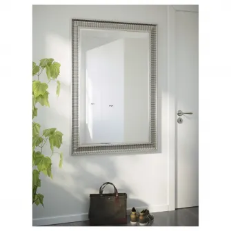 IKEA SONGE Oglinda, argintiu, 91x130 cm