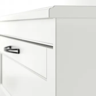 IKEA SONGESAND Comoda 3 sertare, alb, 82x81 cm