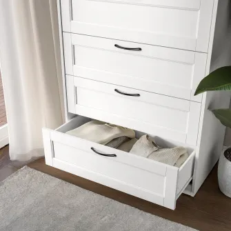 IKEA SONGESAND Comoda 4 sertare, alb, 82x104 cm