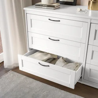 IKEA SONGESAND Comoda 6 sertare, alb, 161x81 cm