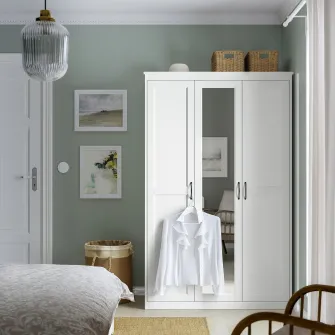 IKEA SONGESAND Dulap de haine, alb, 120x60x191 cm