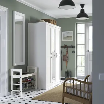 IKEA SONGESAND Dulap de haine, alb, 120x60x191 cm