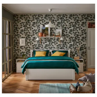 IKEA SONGESAND Cadru pat, alb, 140x200 cm