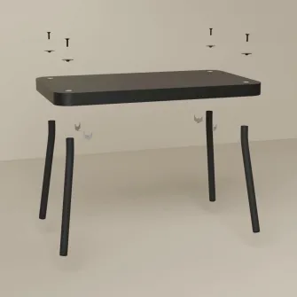 IKEA SONHULT Set 2 mese, gri/aspect nuc