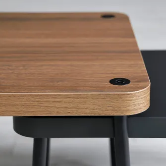 IKEA SONHULT Set 2 mese, gri/aspect nuc